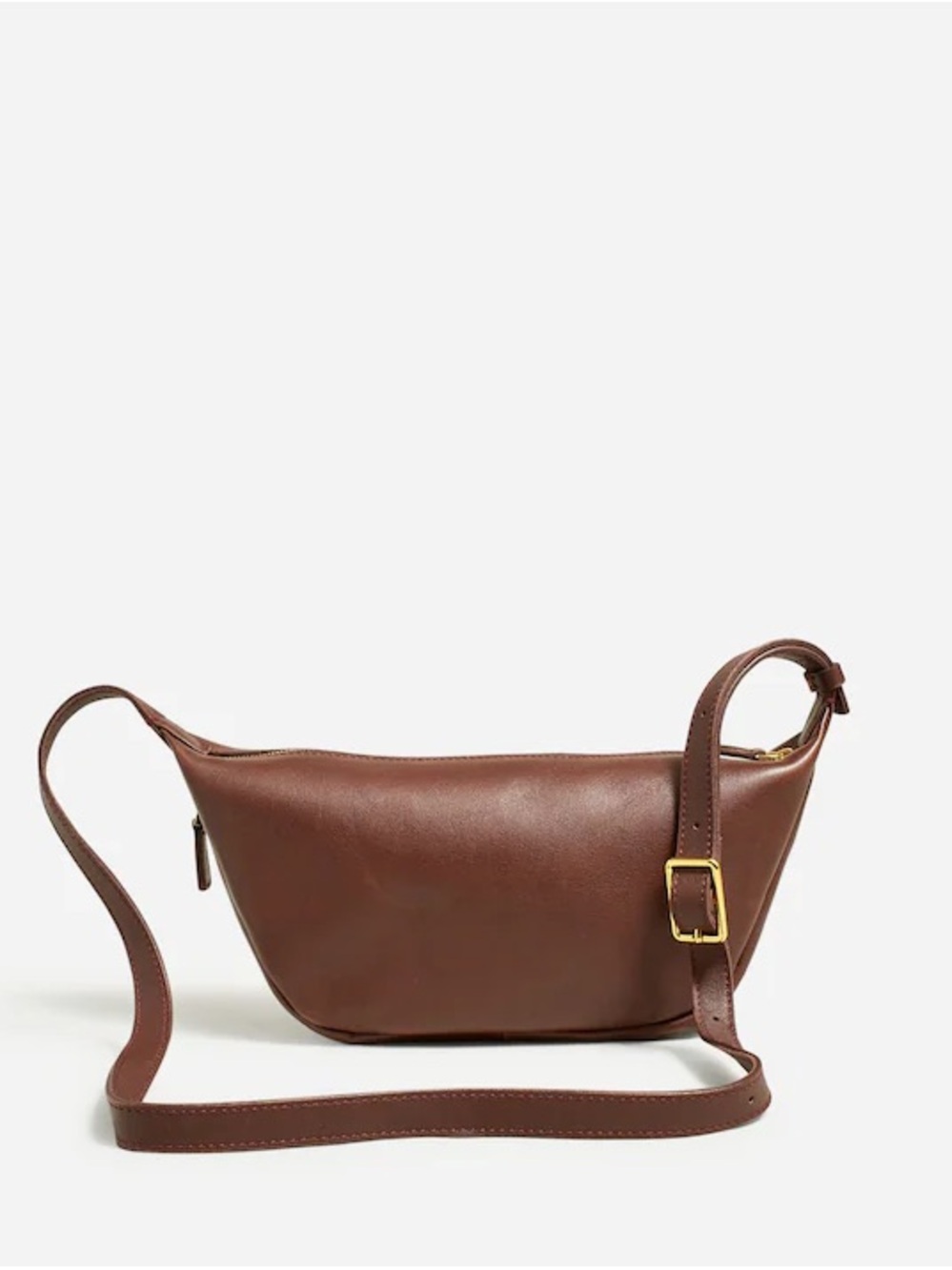 NWT Madewell Sling Crossbody Bag in Raisin Brown, Leather Adjustible Strap